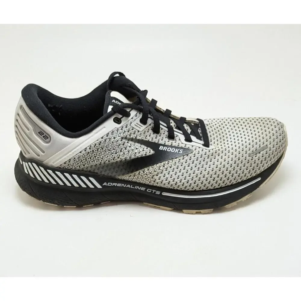 Womens Brooks Adrenaline GTS 22 White Black Running Shoes 1203531B135 Size 11